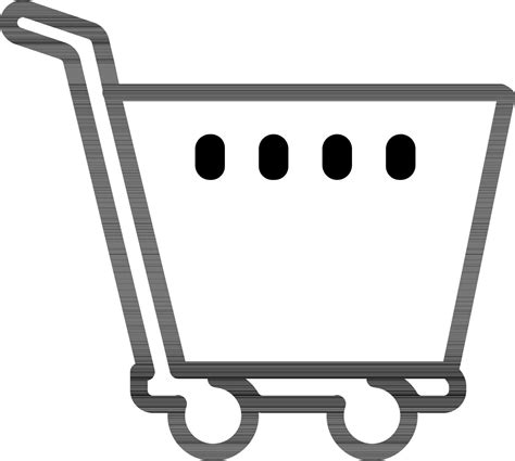 Shopping cart icon in black line art. 24383755 Vector Art at Vecteezy