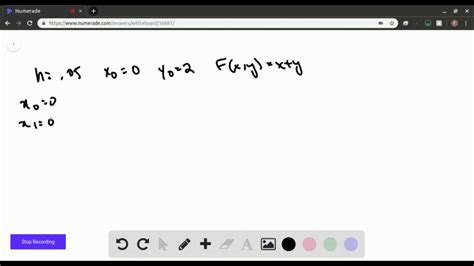 SOLVED:Euler's Method In Exercises 73-78, use Euler's Method to make a ...