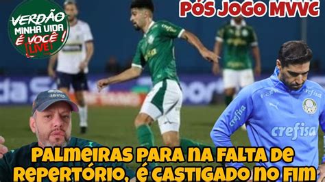 LIVE PÓS JOGO SABOR DE DERROTA PALMEIRAS EMPATA O FORTE SANTO