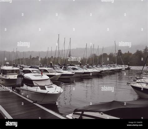 Lake Windermere marina Stock Photo - Alamy