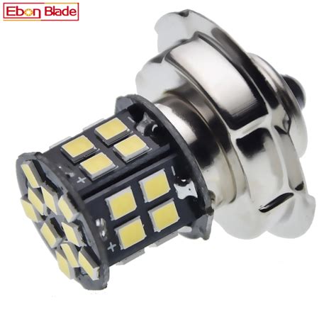 Lâmpada led de farol para motocicleta p26s lâmpada frontal 2835 30smd