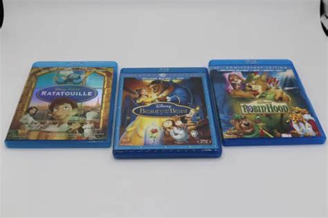 Disney S Beauty And The Beast Robin Hood Ratatouille Blu Ray Movie