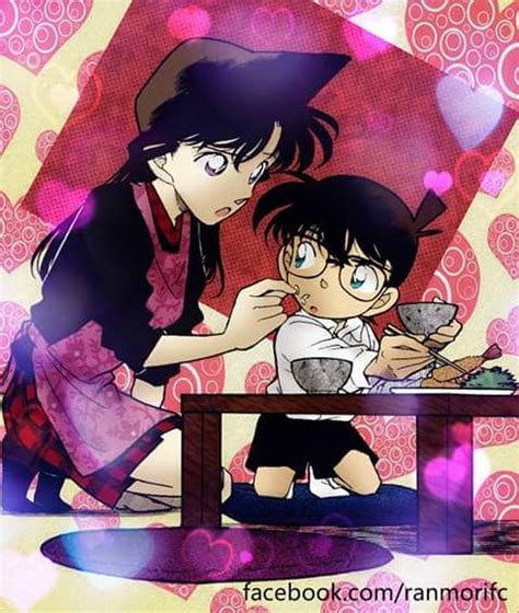 Ran Mori And Conan Ran And Shinichi Kudo Shinichi Manga Detective Conan Detective Fiction