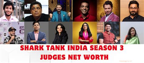 Shark Tank India Season Judges Net Worth A Close Look