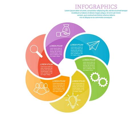 Modelo De Infogr Fico Cones Visuais Est Gios De Marketing De