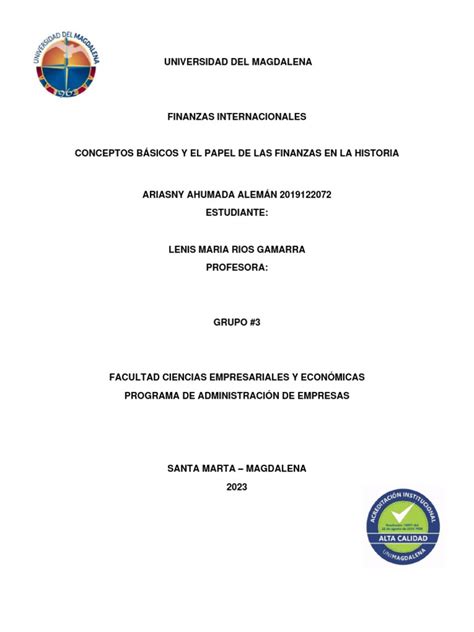 Conceptos Básicos Y El Papel De Las Finanzas En La Historia Descargar