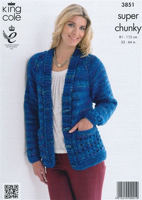 Tunic And Cardigan In King Cole Super Chunky 3851 Chunky Cardigan Pattern Super Chunky