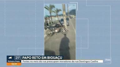 Jornal do Almoço SC Moradores reclamam de buraco no meio da rua no