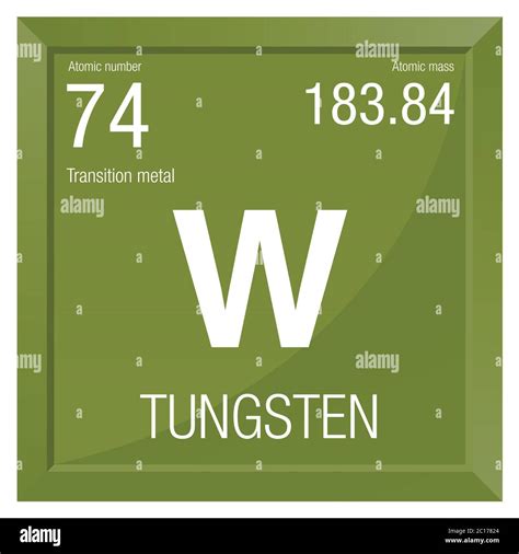 S Mbolo De Tungsteno Elemento N Mero De La Tabla Peri Dica De Los