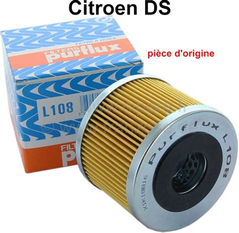 filtre à huile Citroën DS Purflux L108 Citroën d origine diamètre