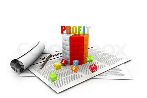 Business Profit Graph Stock Bild Colourbox