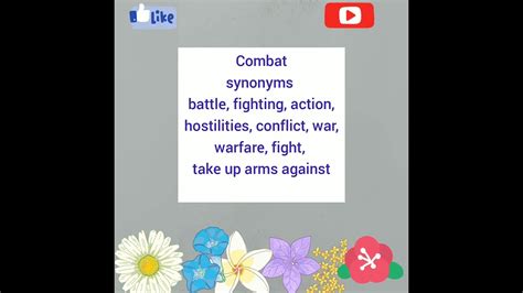 Combat Synonyms Synonym Word Meaning English English Word