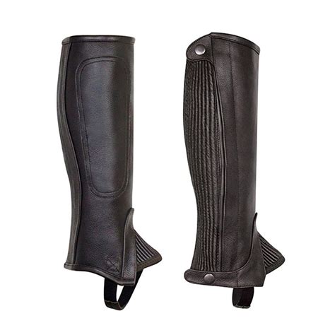 Perris Professional Leather Half Chaps Adult Half Chaps At Chagrin