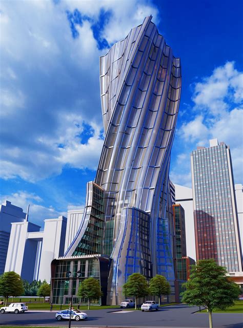 ArtStation - G+35 High-rise Building Design_ Organic Architecture