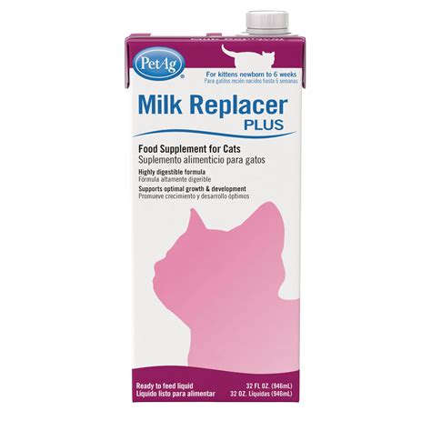 Pet-Ag Milk Replacer Plus Liquid for Cats and Kittens, 32 fl. oz ...