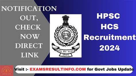 Hpsc Hcs Recruitment Notification Out Apply Now