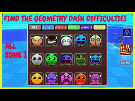 All Find The Geometry Dash Difficulties Zone Outdated New Guide In