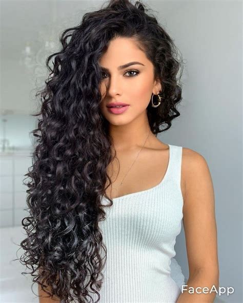 Long Curly Black Hair Curly Hair Women Curly Hair Styles Curly Wavy