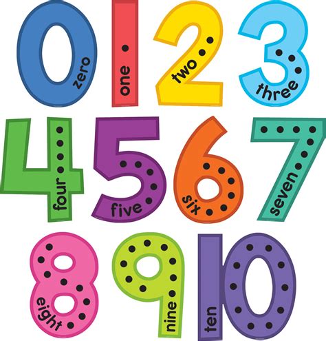 Use these colorful jumbo numbers to help teach kids the value of numbers and numeric quantities ...