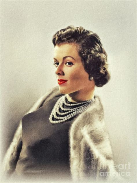 Barbara Hale Vintage Actress Painting By John Springfield Pixels