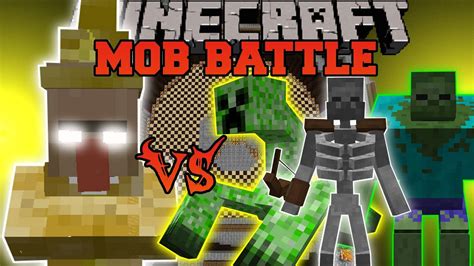 Lightning Witch Vs Mutant Zombie Mutant Creeper And Mutant Skeleton