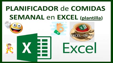 PLANIFICADOR De COMIDAS SEMANAL En EXCEL YouTube