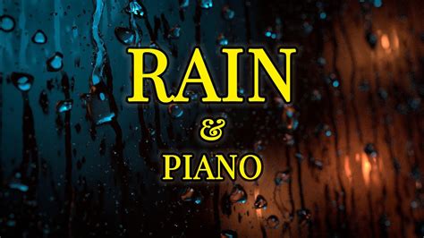 Relaxing Piano and Rain Sounds for Deep Sleep🌟Black Screen Rain and ...