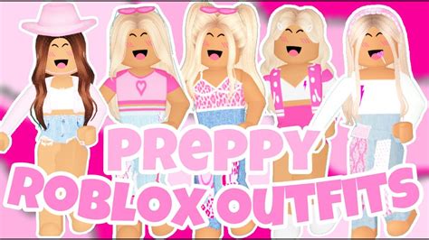 Aesthetic Bloxburg Preppy Outfits! *WITH CODES*| SiimplyDiiana - YouTube