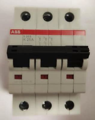 1PC Original ABB Micro Circuit Breaker S203 K25 3P 25A F2 EBay