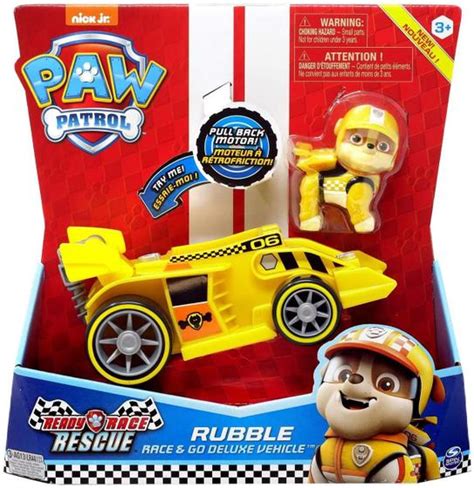 Carro Rubble Patrulha Canina - Patrulha Canina Carro De Corrida Rubble Com Som 1297 - Sunny - Carrinho ...