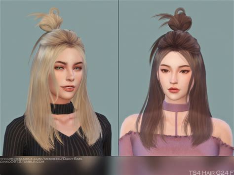 The Sims Resource Female Hair G24