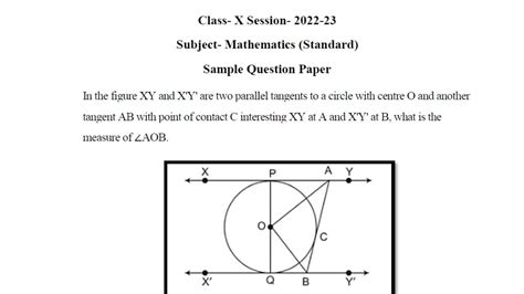 In The Figure Xy And X Y Are Two Parallel Tangents To A Circle With