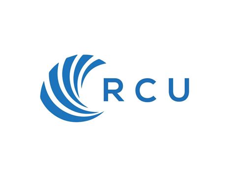 Rcu Letter Logo Design On White Background Rcu Creative Circle Letter