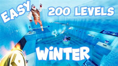 200 Levels Winter Easy Deathrun Fortnite Creative Map Code Dropnite