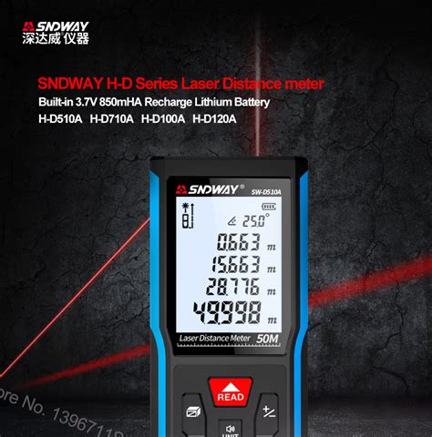 Medidor De Distancia Laser SNDWAY De 120 Metros INSTRUMENTOS