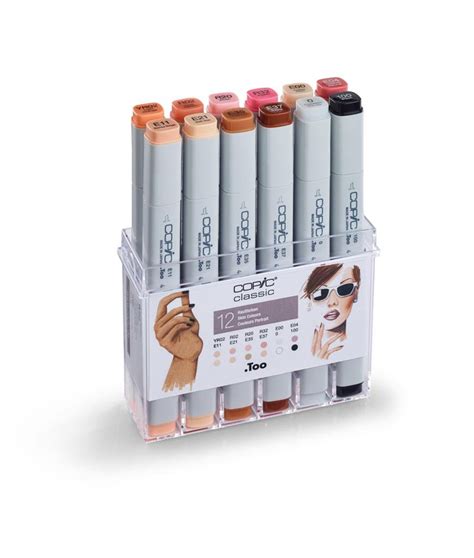 Copic Classic Marker 12 Set Skin Tone Colours Cz20075705 Etsy