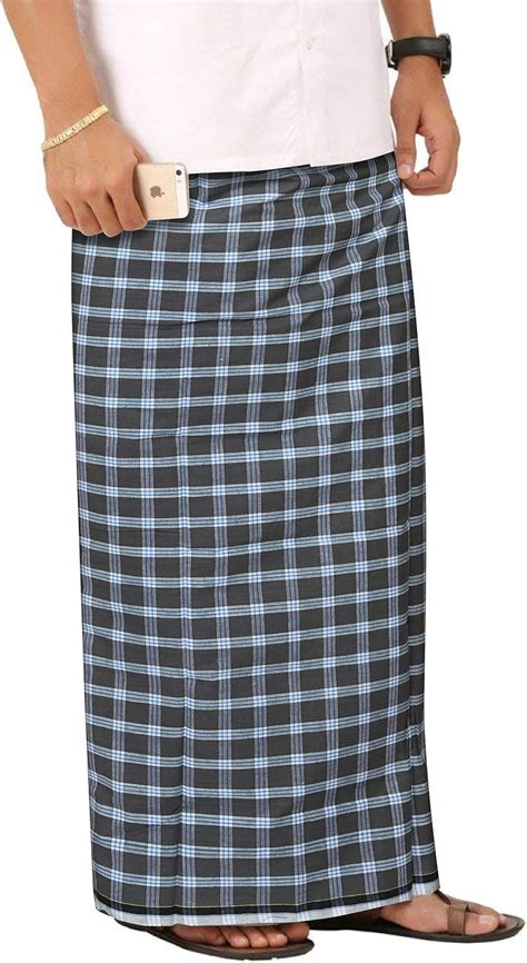 Handicraft Bazarr Mens Cotton Lungi For Men 2 Meter Indian Lungies