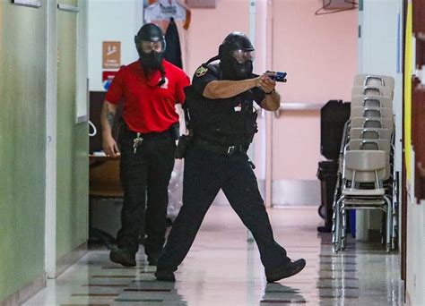 Palm Beach Police Conducts Active Shooter Training At Local School