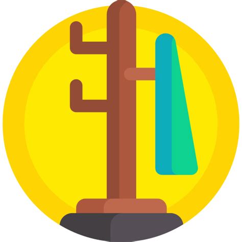 Hat Stand Detailed Flat Circular Flat Icon