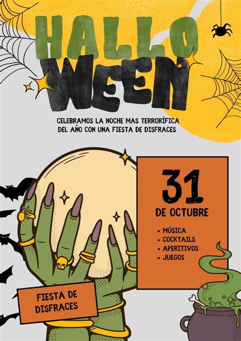 Plantillas De Carteles De Halloween Para Imprimir Gratis Canva