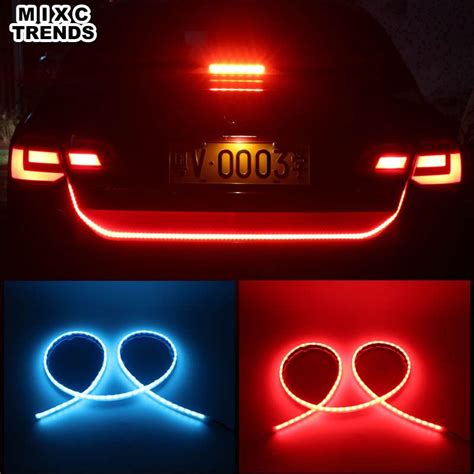 120CM Flexible DRL LED Trunk Strip With Turn Signals Rear Tail Flowing