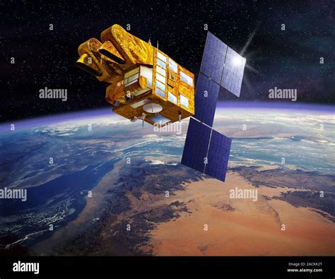 Spot Satellite Artwork Spot Launched By The European Space