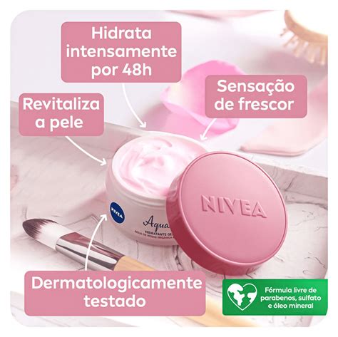 Hidratante Gel Creme Nivea Aqua Rose Facial Beautybox