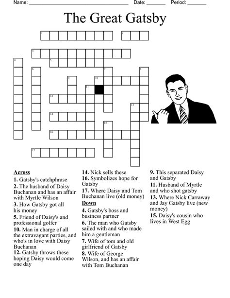 The Great Gatsby Word Search WordMint