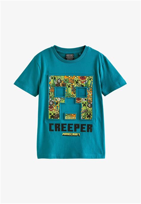 Next Roblox 3 16yrs T Shirts Print Teal Blue Embossed Infillblå