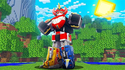 Viramos O Megazord No Minecraft Donat Lo Youtube