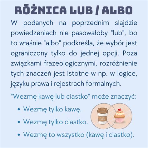 Lub czy albo Portal o języku