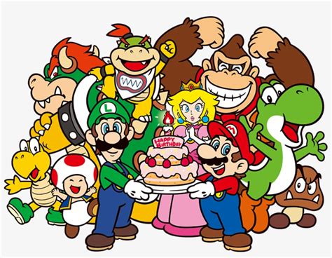 Mario And Co - Nintendo Switch Happy Birthday Transparent PNG - 924x674 - Free Download on NicePNG