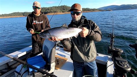 Lake Oroville Landlocked Salmon Fishing Youtube