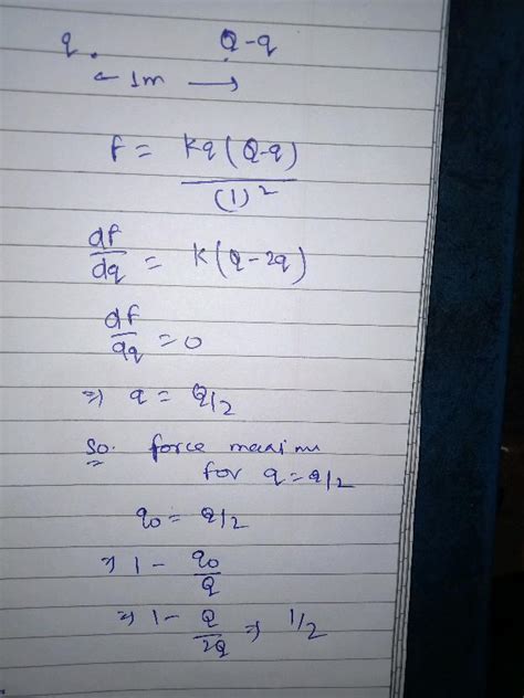 Both And If Two Charged Particles Of Charge Q And Q Q Is